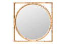 Alani Japandi Natural Rattan Wall Mirror Baxton