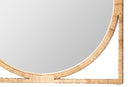 Alani Japandi Natural Rattan Wall Mirror Baxton
