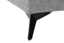 Finnick Modern Gray Twill Fabric Right Facing Sectional Sofa Baxton