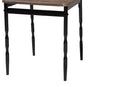 Wickham Brown Wood and Metal 5-Piece Dining Set Baxton