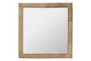 Cianna Japandi Natural Seagrass Square Wall Mirror Baxton