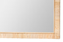 Vallea Bohemian Natural Rattan Square Accent Wall Mirror Baxton