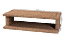 April Handwoven Seagrass Coffee Table with Open Shelf Baxton