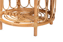 Mirza Bohemian Light Honey Rattan End Table Baxton