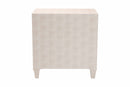 Sydney Modern Beige Faux Shagreen 3-Drawer Storage Cabinet Baxton