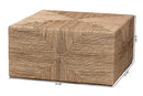 Stratton Japandi Natural Seagrass Coffee Table Baxton