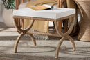 Iora Japandi Natural Seagrass Ottoman Baxton