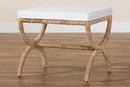 Iora Japandi Natural Seagrass Ottoman Baxton