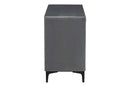Jaspen Modern Slate Gray Velvet 6-Drawer Dresser Baxton