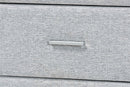 Cadencia Modern Light Gray Channel-Tufted Fabric 4-Drawer Dresser Baxton