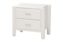 Lilly Modern White Teddy-Bear Fabric King Size 4Pc Bedroom Set Baxton