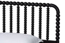 Laverne Black Twin Size 3-Piece Bobbin Bedroom Set Baxton