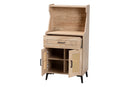 Charmant Oak Brown Wood Kitchen Cabinet Baxton