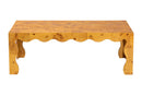 Gisela Natural Real Burl Wood Coffee Table Baxton