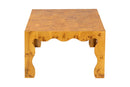 Gisela Natural Real Burl Wood Coffee Table Baxton