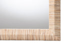 Andrew Bohemian Woven Natural Grasscloth Rectangle Accent Mirror Baxton