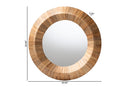 Aerin Bohemian Grasscloth Accent Mirror Baxton