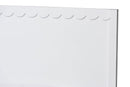 Ygritte Modern White Wood Full Platform Bed with Scalloped Edges Baxton