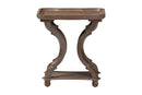 Raymond Antique Brown Wood End Table Baxton