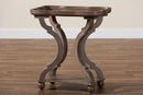 Raymond Antique Brown Wood End Table Baxton