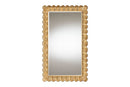 Lydia Antique Gold Wood Accent Mirror w/Seashell Border Baxton