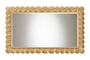 Lydia Antique Gold Wood Accent Mirror w/Seashell Border Baxton