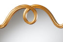 Ganit Gold Wall Mirror with Decorative Top Baxton