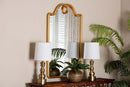 Ganit Gold Wall Mirror with Decorative Top Baxton