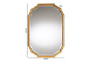 Laymi Antique Goldleaf Accent Wall Mirror Baxton