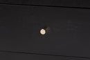 Laverne Black 2-Drawer Bobbin Nightstand Baxton