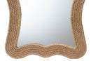 Derris Coastal Woven Rope Accent Wall Mirror Baxton