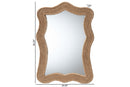 Derris Coastal Woven Rope Accent Wall Mirror Baxton