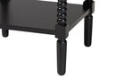 Bernice Farmhouse Black Spindle Wood 1-Drawer Nightstand Baxton
