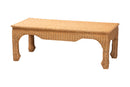 Albion Ming Style Natural Rattan Coffee Table Baxton
