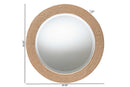 Orianthe Round Woven Rope Mirror Baxton