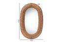 Cherise Natural Rattan Mirror Baxton