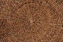 Romana Handwoven Seagrass Coffee Table with Wooden Legs Baxton