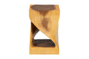 Scotlyn Hand-carved Suar Wood Side Table Baxton