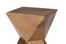 Okinawa Textured Metal Accent Table Baxton