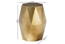 Rashtin Geometric Bronze Metal Accent Table Baxton