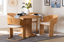 Adisa Bohemian Light Honey Rattan 5-Piece Dining Set Baxton