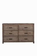 Cardiff 6 Drawer Dresser, Weathered Grey Alpine