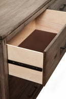 Cardiff 6 Drawer Dresser, Weathered Grey Alpine