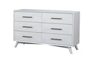 Bristol 6-Drawers Dresser, White Alpine