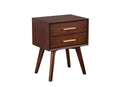 Camilla 2 Drawer Nightstand Alpine