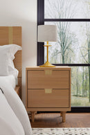 Lennox Two Drawer Nightstand Alpine