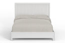 Daylan Standard King Scalloped Panel Bed, White Alpine