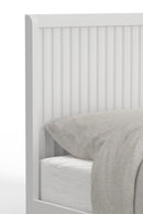 Daylan Full Scalloped Panel Bed, White Alpine
