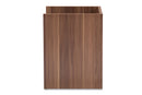 Tarah Two-Tone Walnut and Black Wood 1-Drawer Nightstand Baxton