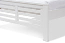 Heaton Mission Style White-Twin Platform Bed Baxton